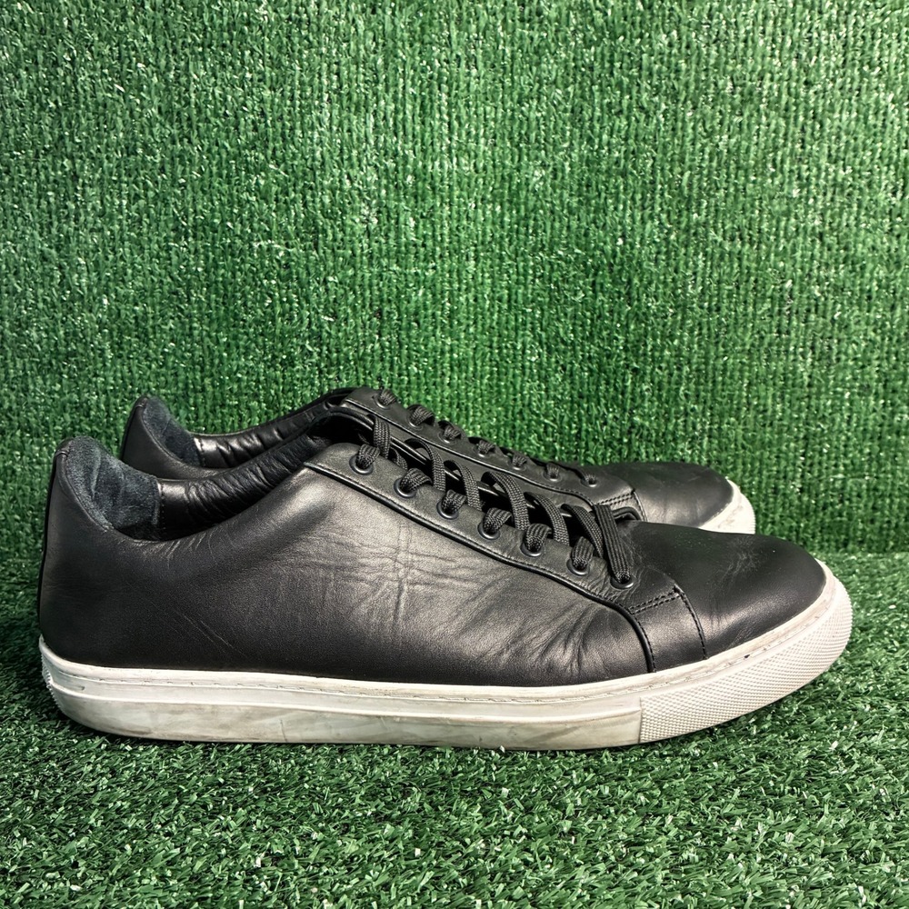 Thursday Premier Low Top Leather Minimalist Sneaker Black White Mens 12.5 Wide